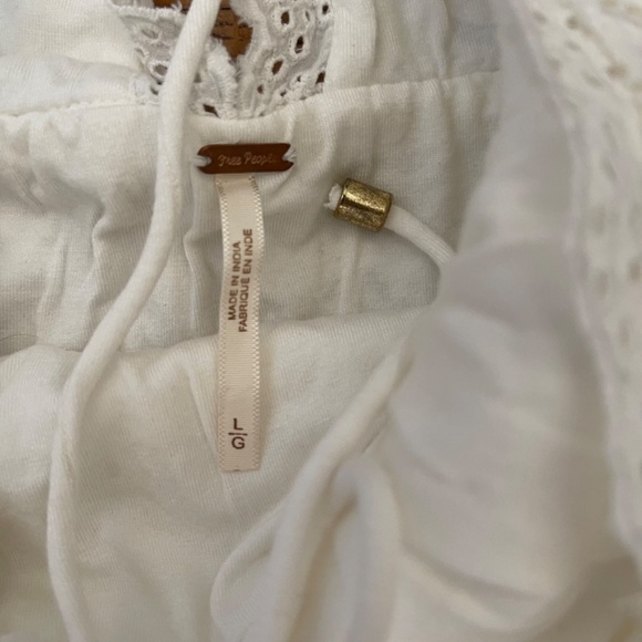 Free People Running Through My Mind Maxi Dress White Lace Sz L - Picture 4 of 8